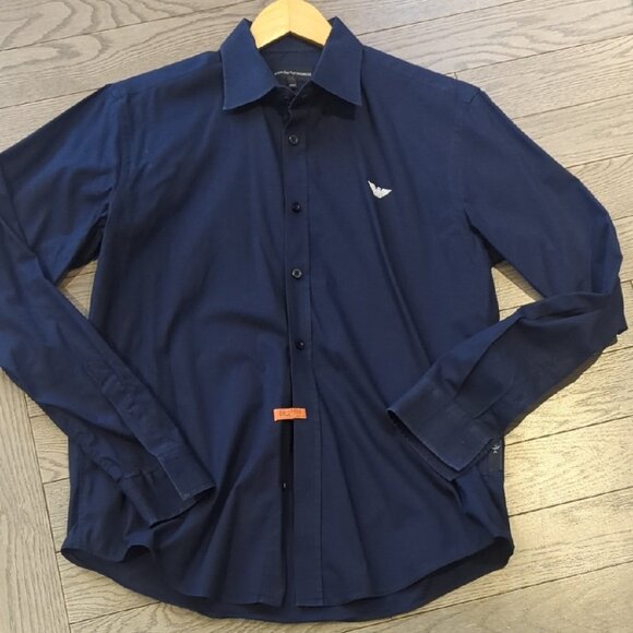 Emporio Armani Other - Men's Emporio Armani Dark Blue Casual Dress Shirt - Size L Great Condition